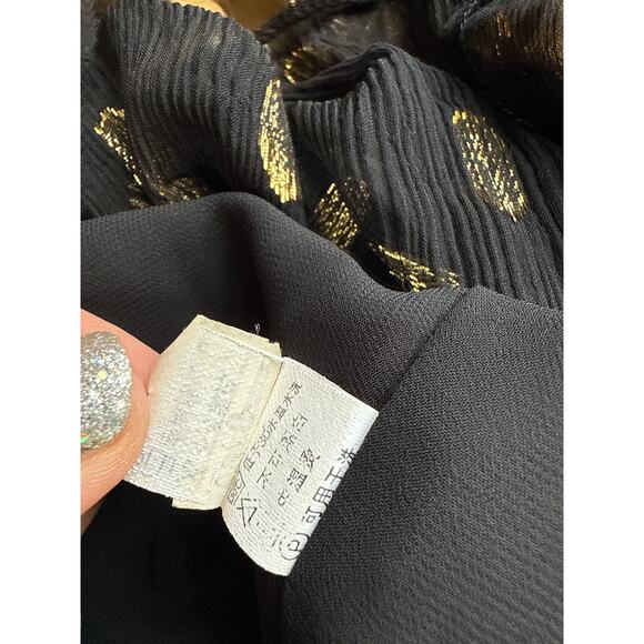 Marc Jacobs Vintage Dot Dress Women’s Size 2 Black Gold Knee Length Y2K - Picture 8 of 9